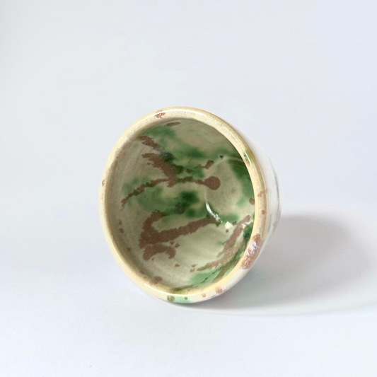 BYONI Daily Cup - Green & Pink Splash