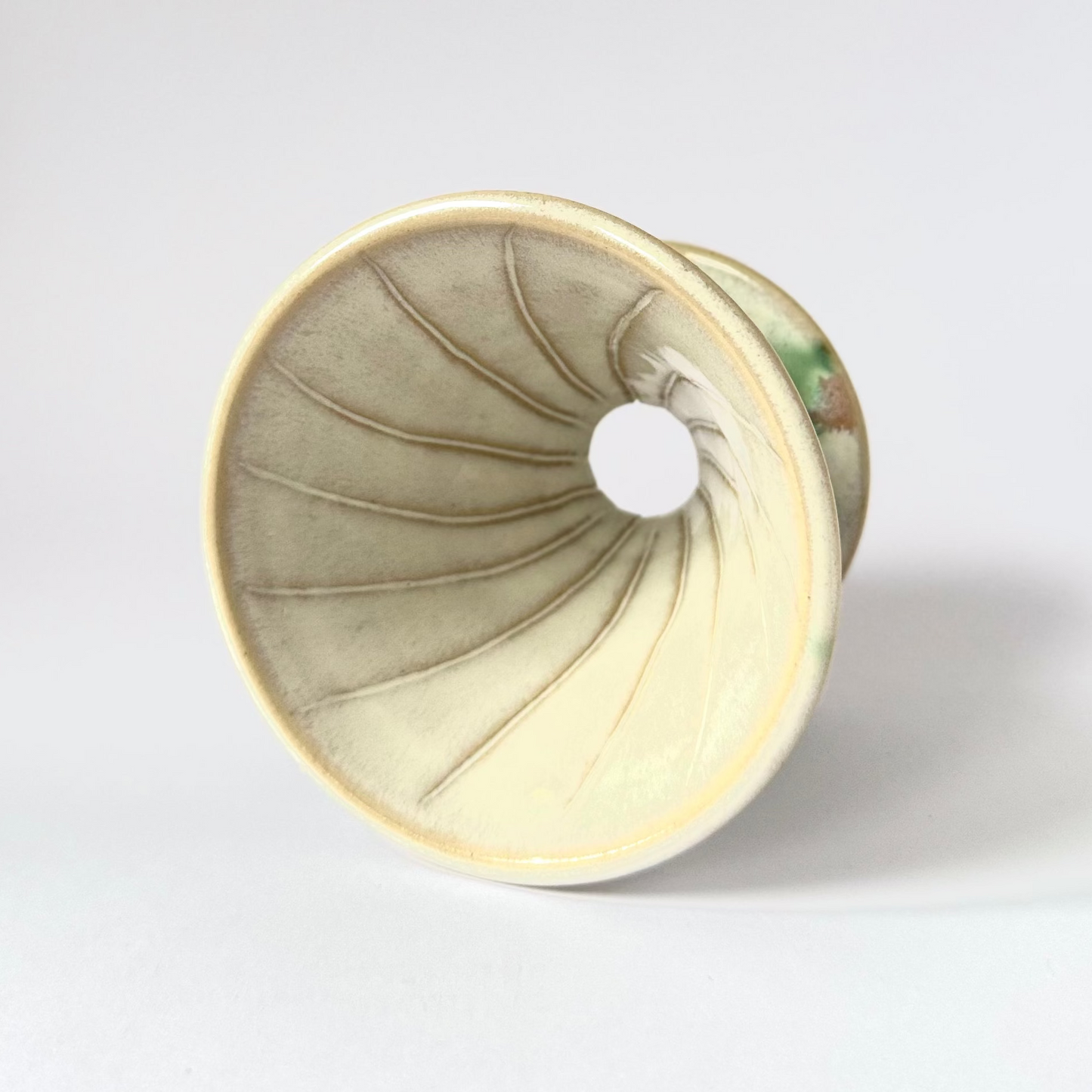 BYONI Pour-Over Coffee Dripper - Green & Pink Splash