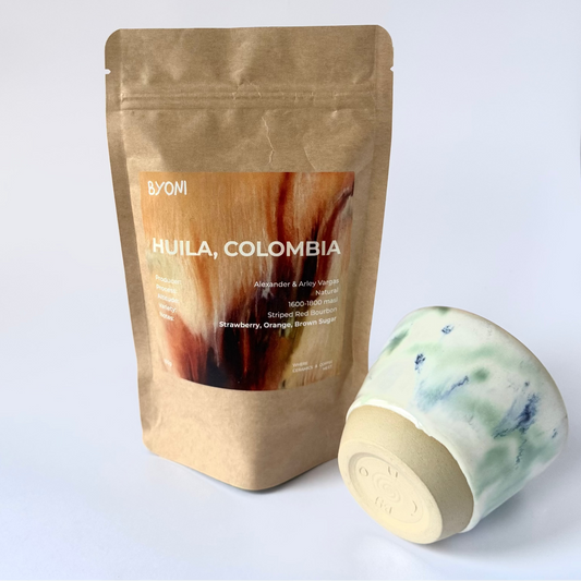 BYONI Daily Brew Set - Green & Purple Splash